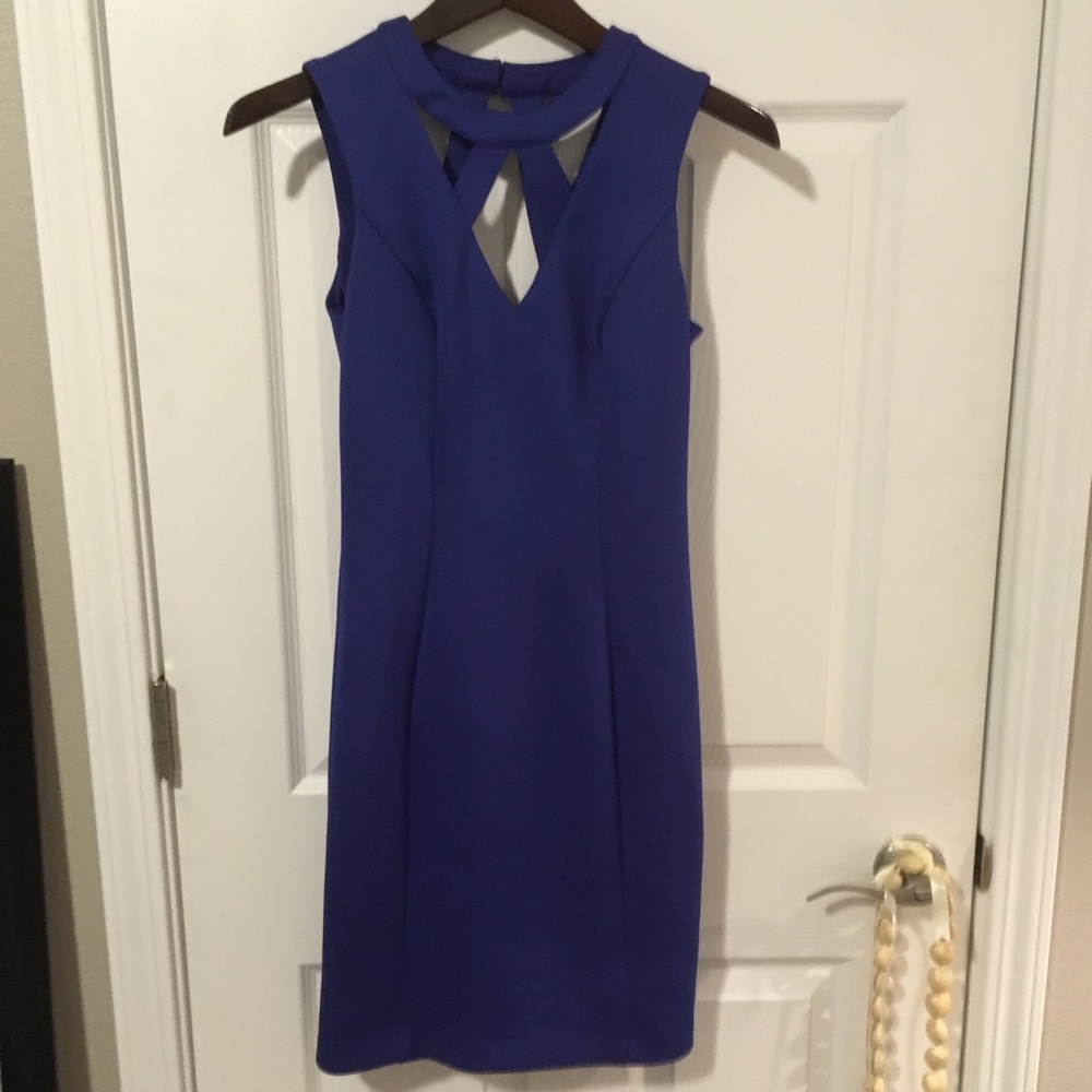 GUESS Cobalt Blue Dress only worn once! Size 4!